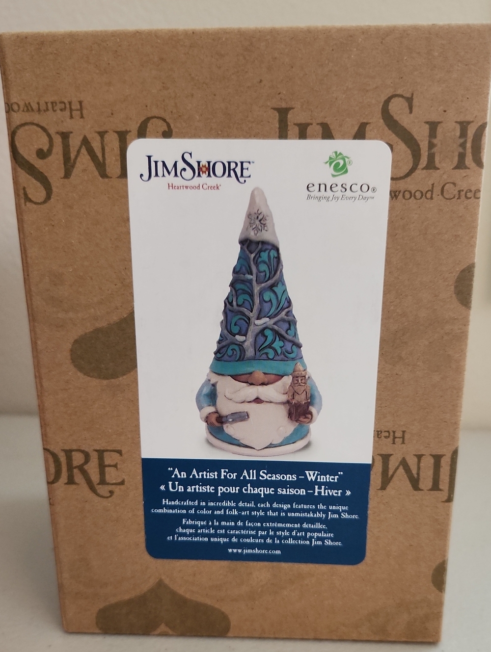 Hallmark Jim Shore Blue and Teal Winter Gnome Figurine